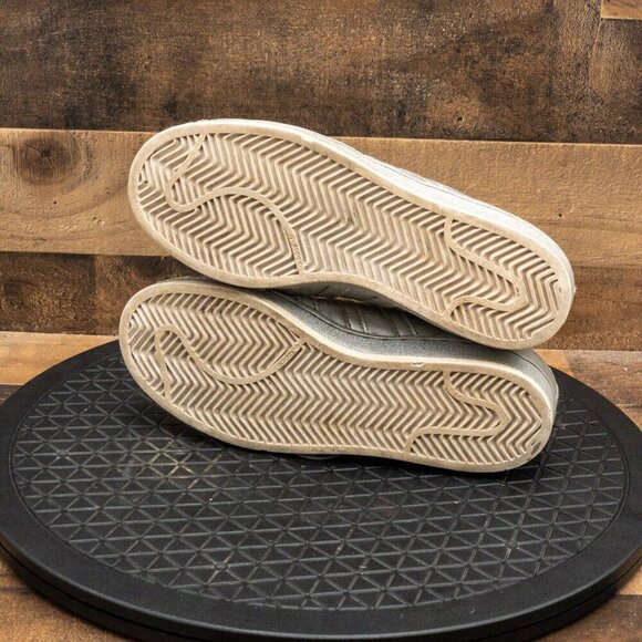 ADIDAS SUPERSTAR WOMENS ATHLETIC SHOES TRIPLE SILVER RETRO SNEAKERS SIZE 7 - Picture 4 of 9